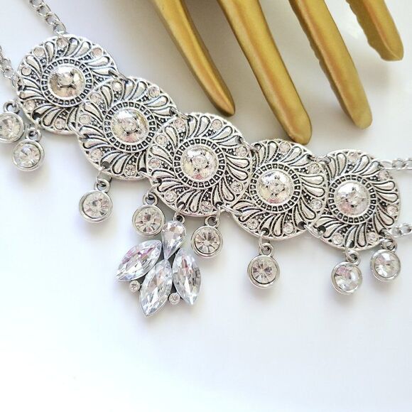 New! Zara Glass Stones Choker - Picture 7 of 16